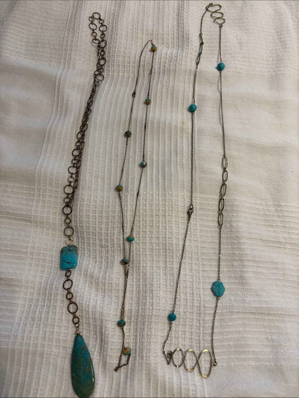 Turquoise Bead & Pendant Layering Necklaces - Women Jewelry